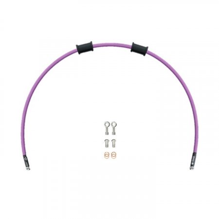 Hadica spojky Venhill KAW-11010C-PU POWERHOSEPLUS (1 hadica v sade) Purple hoses, chrome fittings
